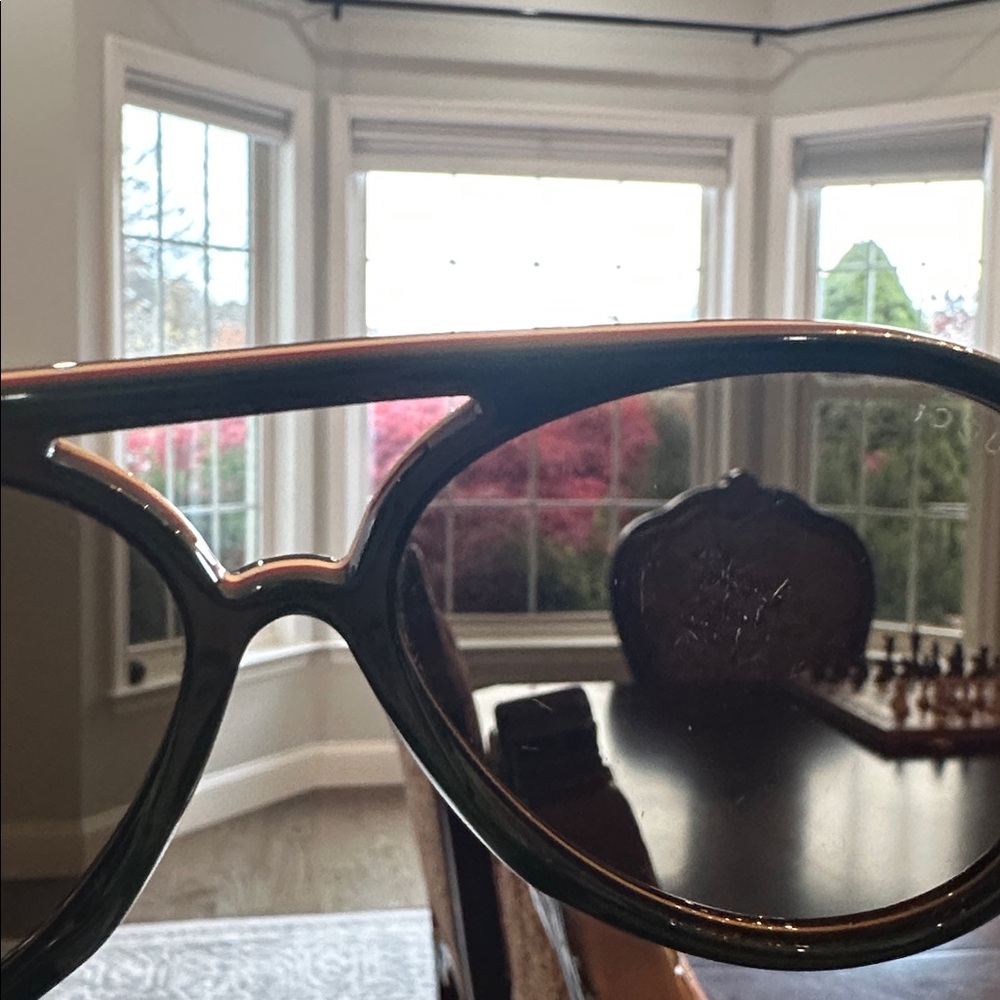 GUCCI GG0270S 0270 Havana Ivory Brown Stripe Retro Aviator Unisex Sunglasses 003 - Picture 15 of 16